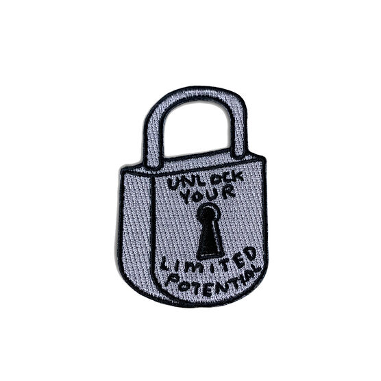 David Shrigley padlock patch